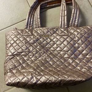 MZ Wallace Medium Metro Tote - Rose Gold Metallic